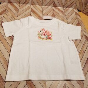 Baby / Toddler Shirt – Flamingos with Baby in Egg and Pink Flowers